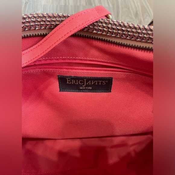 ERIC JAVITS NEW YORK Woven Boho Tassel Hobo Bag LNC FIRM - Picture 4 of 6